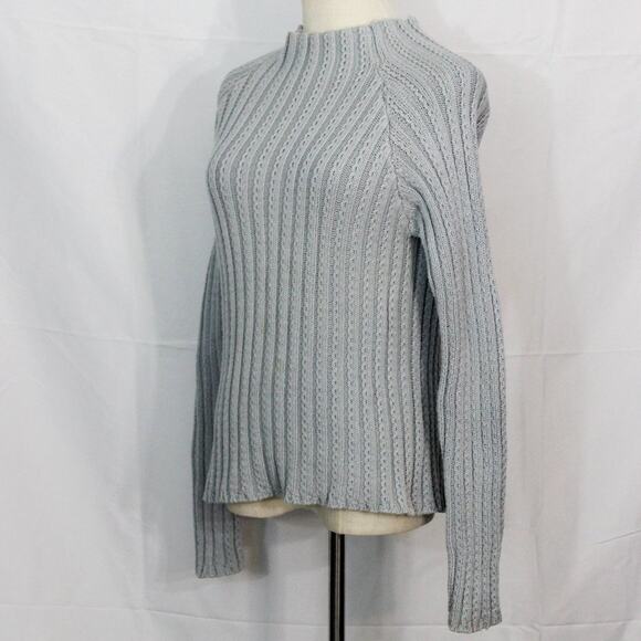 INC International Concepts Wool Cotton Cable Knit Cardigan Size L - Picture 5 of 9